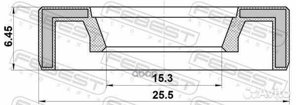 Сальник штока кпп 16X25X6.45 подходит для ford