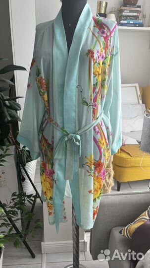 Халат женский шелковый натуральный