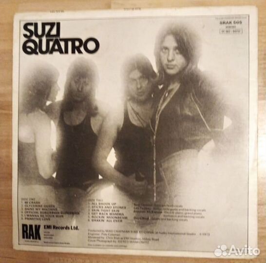 Suzi Quatro Suzi Quatro 1973 LP 1 пресс