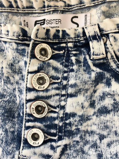 Шорты мини джинсовые с высокой посадкой NewYorker