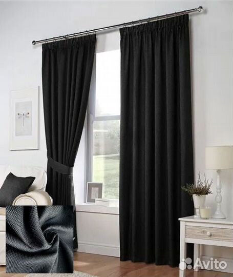 Шторы блэкаут рогожка