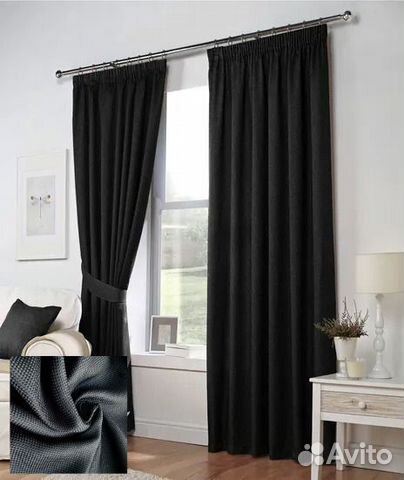 Шторы блэкаут рогожка