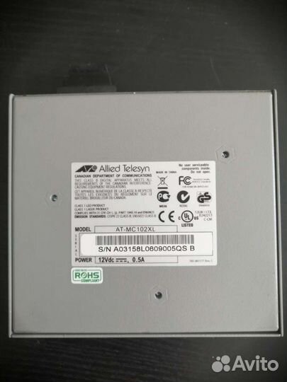 Медиаконвертер Allied Telesyn AT-MC 102XL