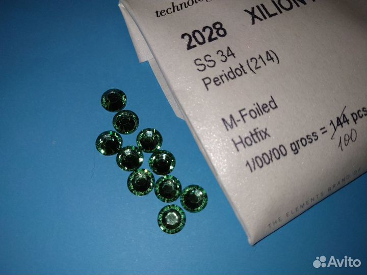 Swarovski стразы Hotfix ss34 10 шт