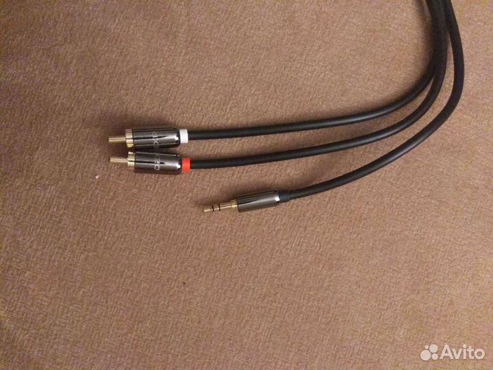 Кабель dexp 3.5 mm jack - RCA х2 черный