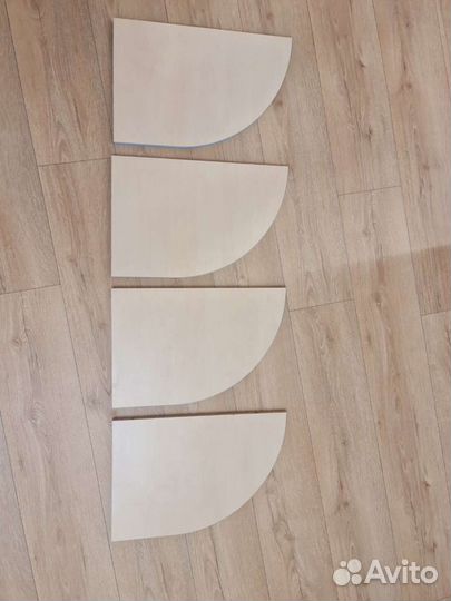 4 мебельные полки 45,5х30см лдсп