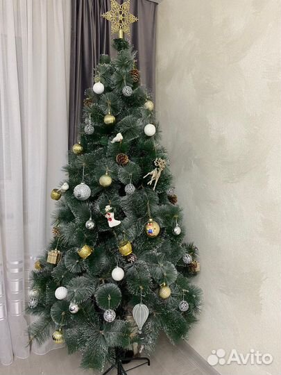 Елка Искусственная + Бесплатная доставка+Гирлянда