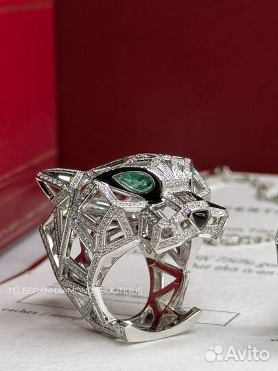 Комплект Cartier Panthere золото 750, бриллианты