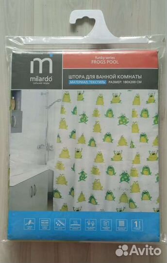 Штора для ванной Milardo текстиль