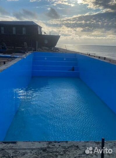 Бассейн из полипропилена 6м*3м*1,5м