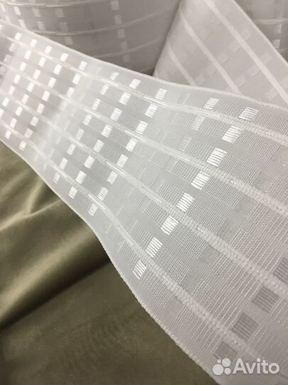 100м Многокарманная шторная лента тесьма тканая