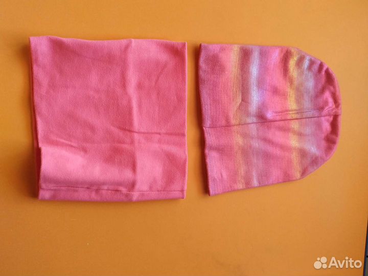 Шапка девочке 7/9лет со снудом