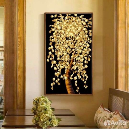 Картина Маслом на холсте Дерево