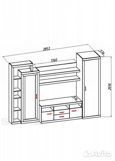 Стенка в гостиную