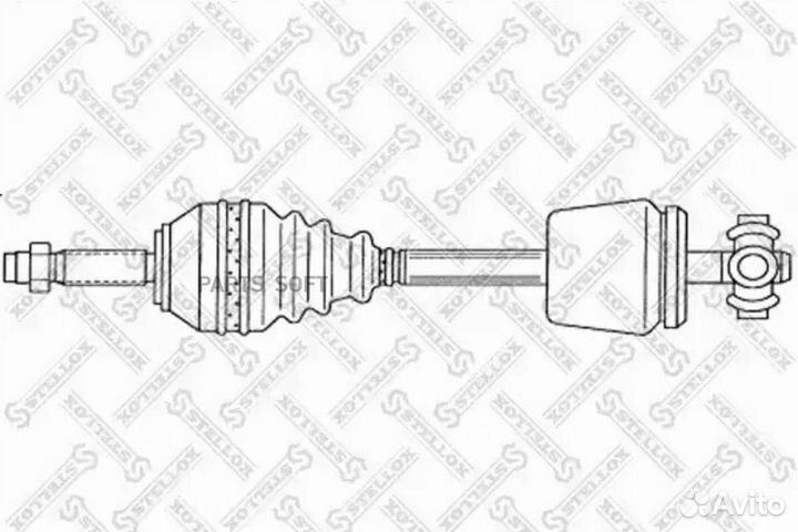 Stellox 1581766SX 158 1766-SX привод левый 681mm