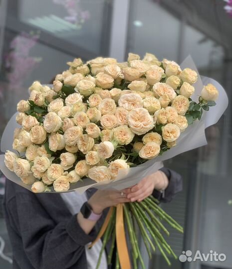 Розы кустовые. Доставка цветов Казань. Розы