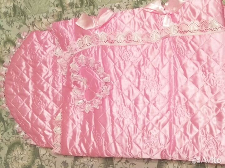 Конверт на выписку для девочки осень зима