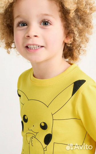 Костюм шорты футболка c&a пикачу