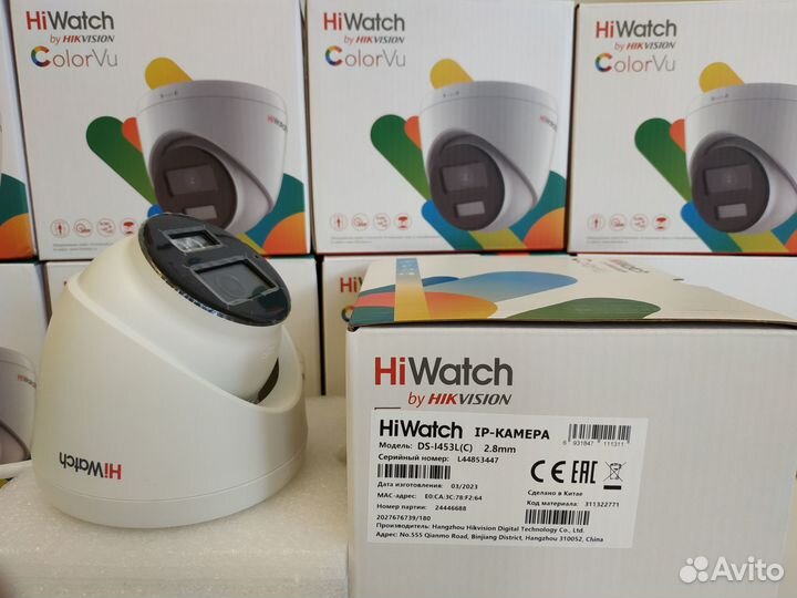 Камеры IP 4Мп HiWatch DS-I453L(C) цветная 24/7+мик