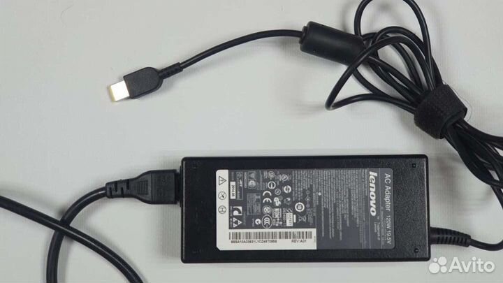 Блок питания Lenovo 120W прямоугольный разъём ориг