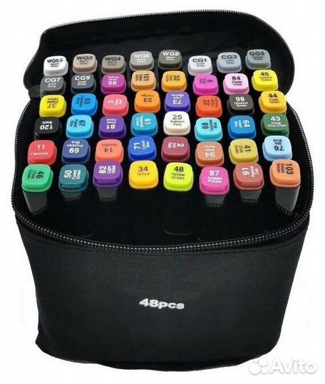 Маркеры для скетчинга 48 штук