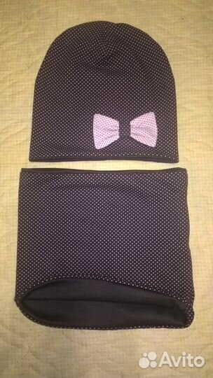 Продам новые комплекты шапочка+снуд на девочку
