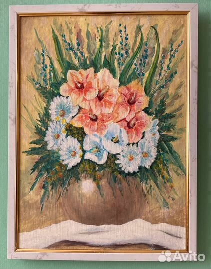 Картина маслом «Цветы»