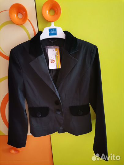 Пиджак школьный для девочки 140
