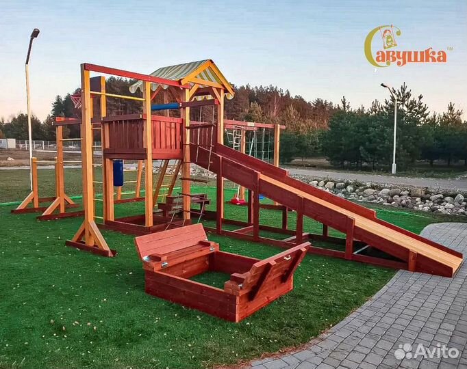 Детская площадка для дачи Савушка 4 Сезона 10