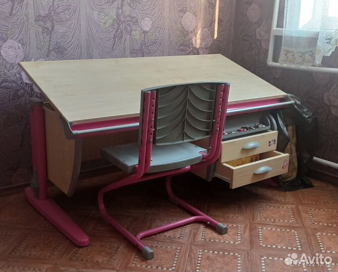 Растущая парта и стул дэми