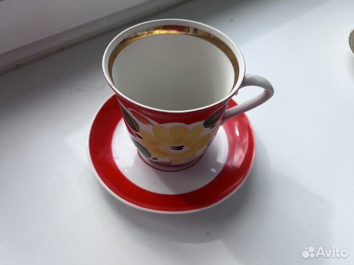 Чайная пара Артемовский фарфоровый завод