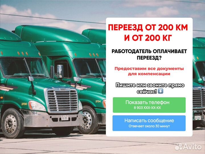 Домашние переезды со страховкой от 200кг