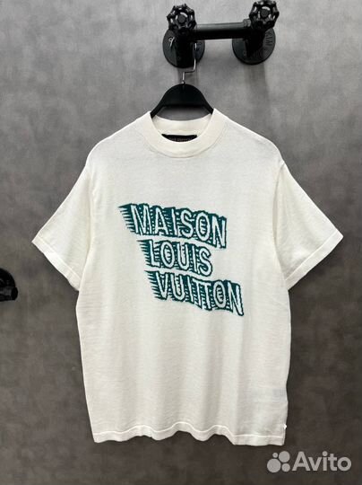 Футболка Maison Louis Vuitton белая оверсайз
