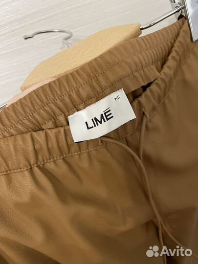 Брюки из экокожи женские Lime