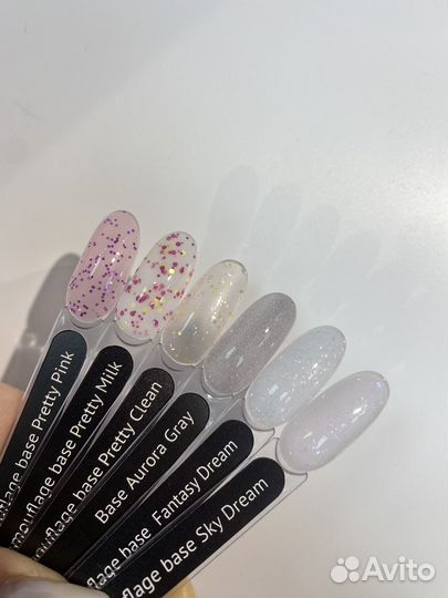 Камуфлирующие базы для ногтей Monami