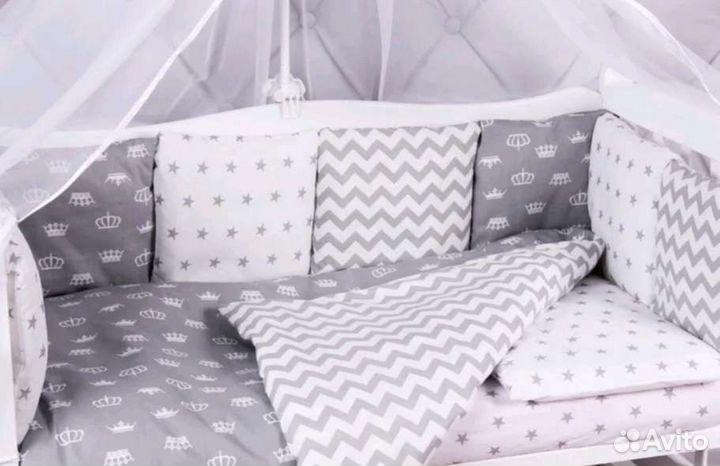 Бортики в детскую кроватку