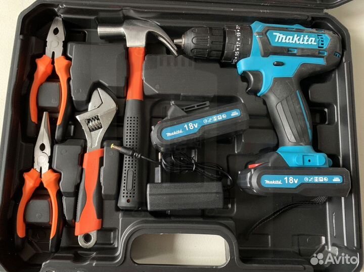 Шуруповерт makita 18v бесщеточный в кейсе