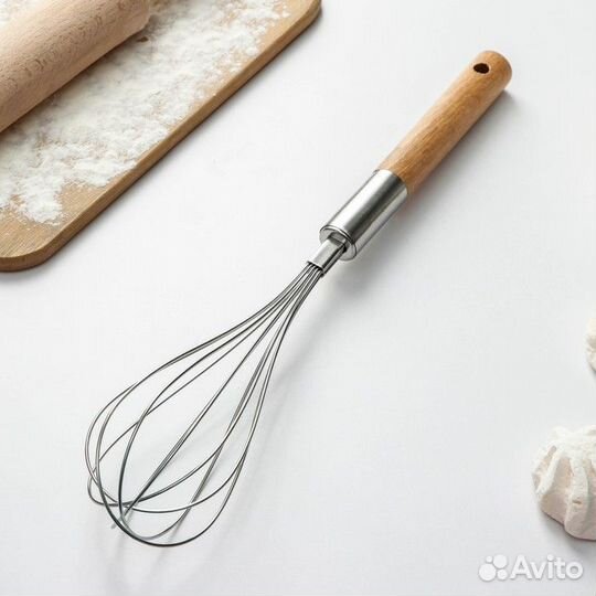 Венчик кулинарный Доляна «Валдай», 306 см, нержаве