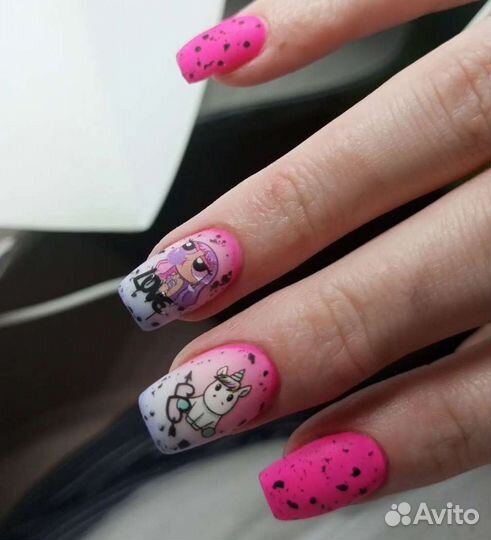 Наращивание ногтей, шеллак