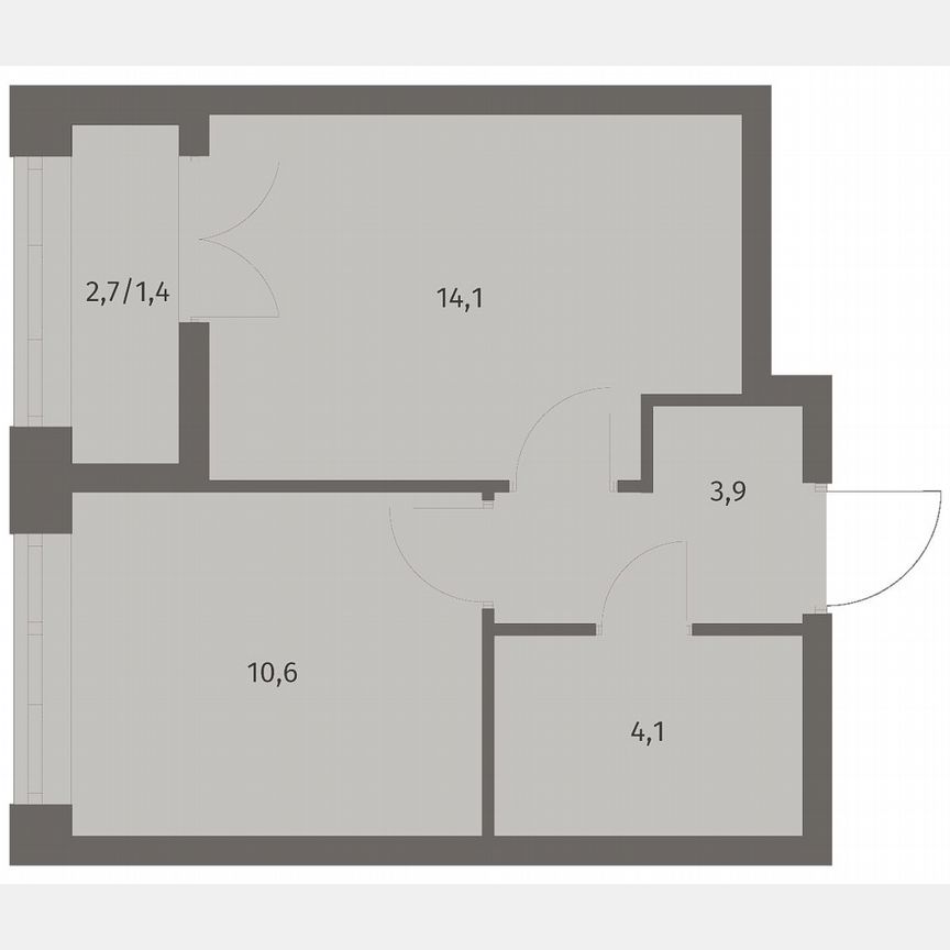 1-к. квартира, 34,1 м², 9/11 эт.