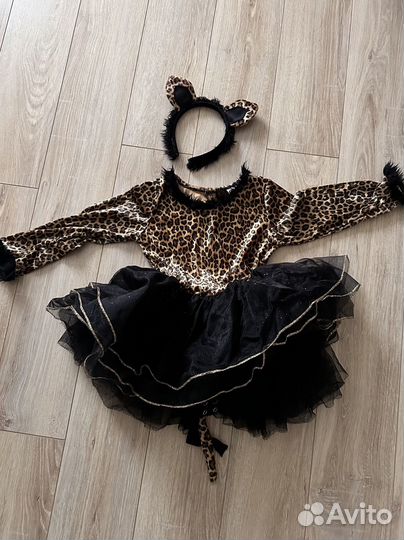 Новогодний костюм для девочки кошка