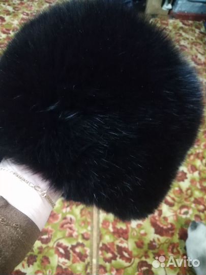 Шапка норка цельная. 