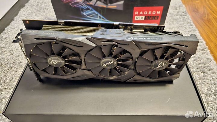 Видеокарта Asus Rog Strix RX-580 O8G Gaming 8Gb