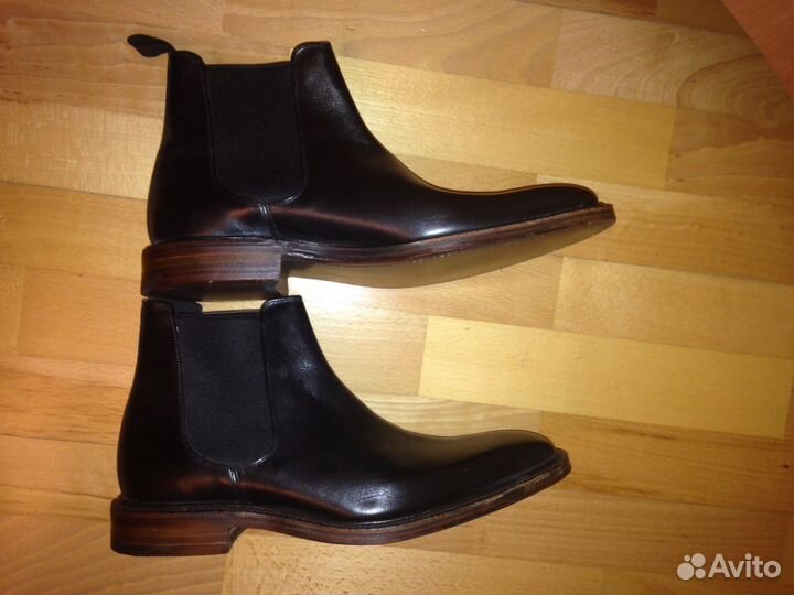 Cheaney Англия ботинки черные кожа 42.5 43 43.5