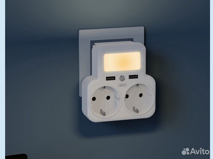 Сетевое зарядное устройство XO WL09 с ночником