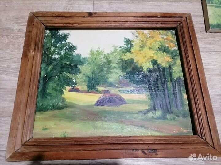 Картина маслом на холсте бу