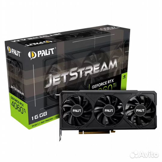 Видеокарта Palit nvidia RTX 4060 Ti jetstream 16GB