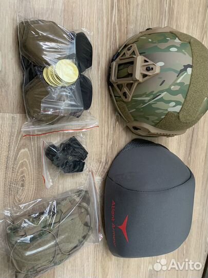 Шлем баллистический Атом -2 Арамид Atlant Armour