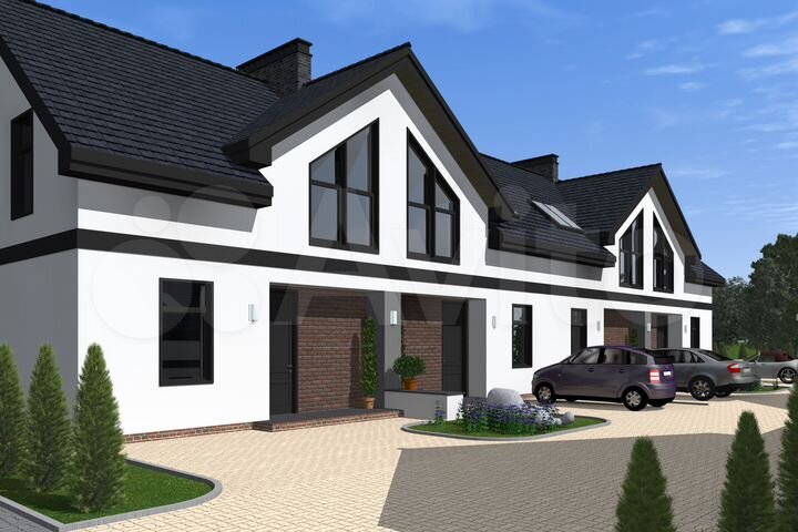 Таунхаус 101 м² на участке 2 сот.