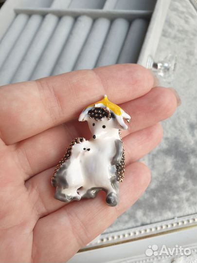 Брошь ёж 2цвета